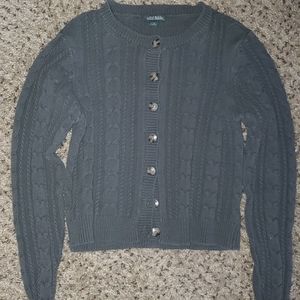 Wild Fable Green Cropped Sweater